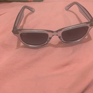 Light Blue Transparent Ray-Ban sunglasses